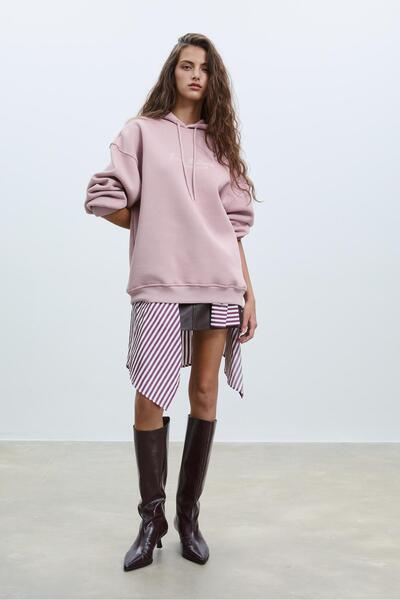 Stradivarius Embroidered hoodie