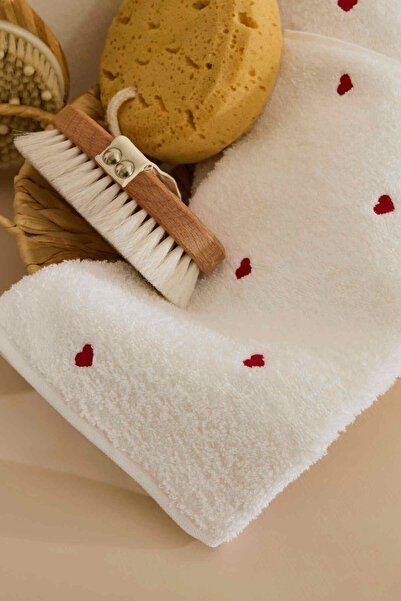 Karaca Home Amour 2 Piece Towel Set 50X90 cm White