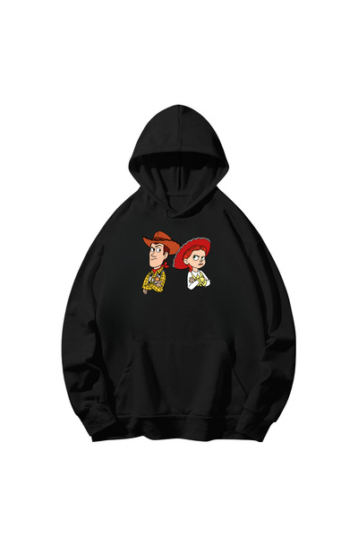 SVART WEAR سويت شيرت قطني بطبعة توي ستوري بأكمام طويلة وقلنسوة