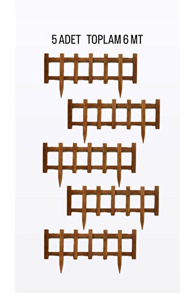 DEKORELA Ahşap Bahçe Çiti