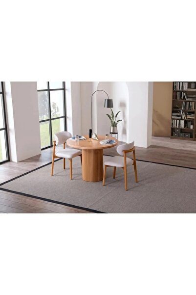 asaella mobilya Terra Sabit Ahşap Masa Yemek Odası Takımı, Mutfak Takımı | 2 ...