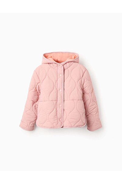 Ziddy Padded Parka with Hood for Girls, Pink