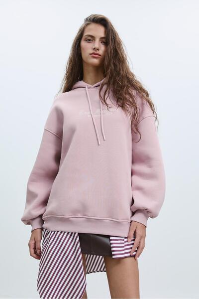 Stradivarius Embroidered hoodie