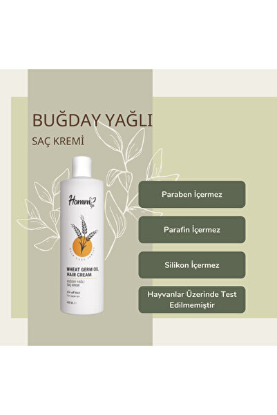 Homm Bitkisel Buğday yağlı saç kremi 400 ml