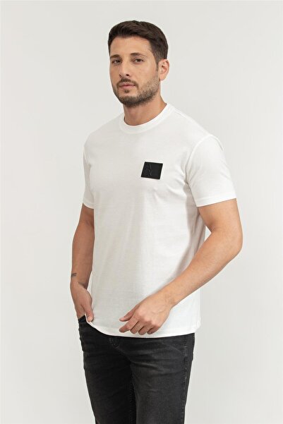 Armani Exchange Чоловіча футболка з вирізом горловини