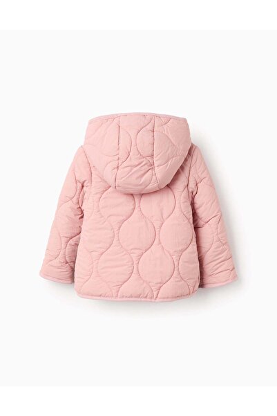 Ziddy Padded Parka with Hood for Baby Girl, Pink
