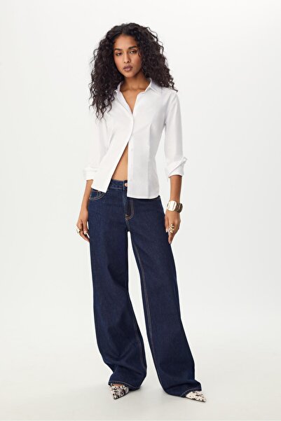 Stradivarius D91 low-rise wide-leg Jeans