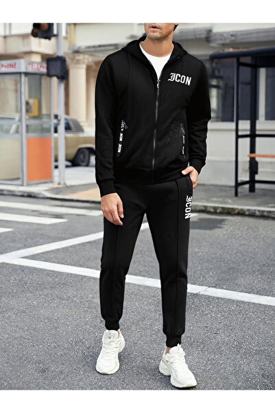SETTY KOOP Men’s Tracksuit Set – Stylish Embroidered Hoodie & Joggers, Casual Sportswear Outfit