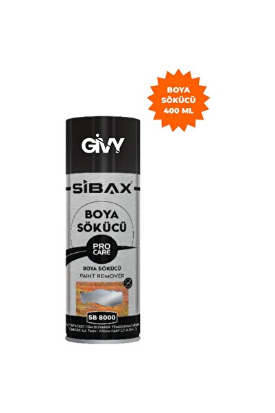 Sibax Boya Sökücü Sprey 400 ml | Solvent Bazlı, Vernik ve Yapıştırıcı Temizleyici SB8000