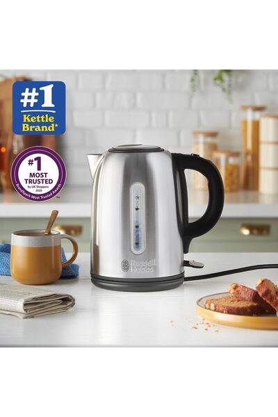 RUSSELL HOBBS Snowdon Electric Kettle 1.7L, 3000W Stainless Steel – Model 20441