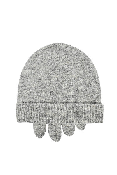 NORFOLK DAPHNE Альпака Вовняний Комплект Шапка і Рукавички (Сірий)