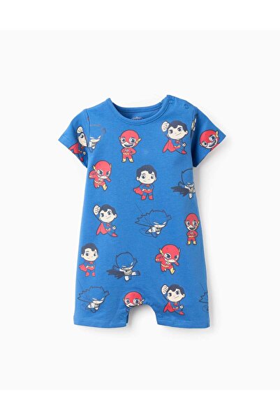 Ziddy بيجاما قطنية للأولاد الصغار "سوبر فريندز"، باللون الأزرق