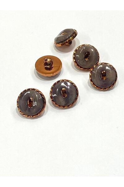 karantuhafiye زر بلاستيك لامع مطلي بالنحاس للأرضيات / 1.8 سم / 6 قطع / m03104...