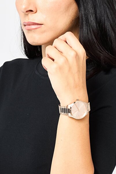 Calvin Klein Women 25200042 Stainless Steel Analog Watch 35 mm, Rose Gold