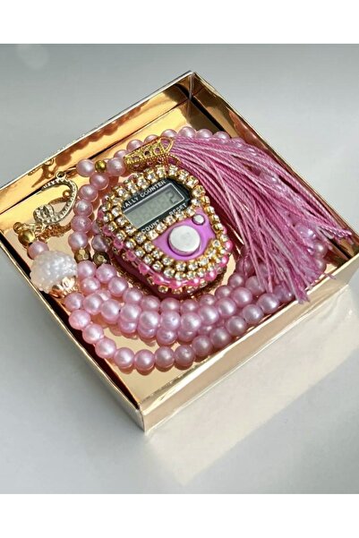 DOĞALYA Zikrmatik Set with Pearl Prayer Beads and Stones, Gift for Mevlüt, Qu...
