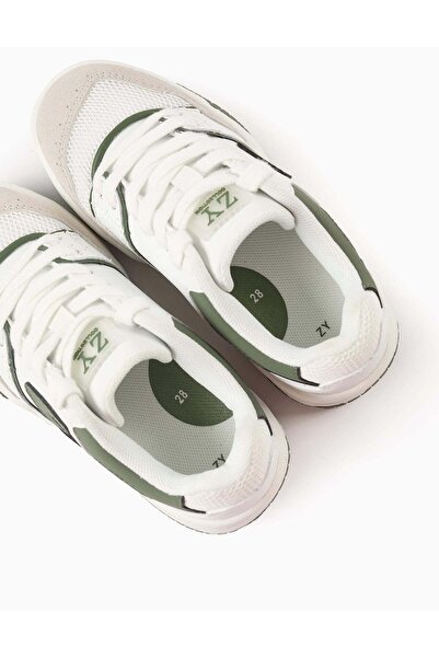 Ziddy Trainers for Boys 'ZY Move', White/Green
