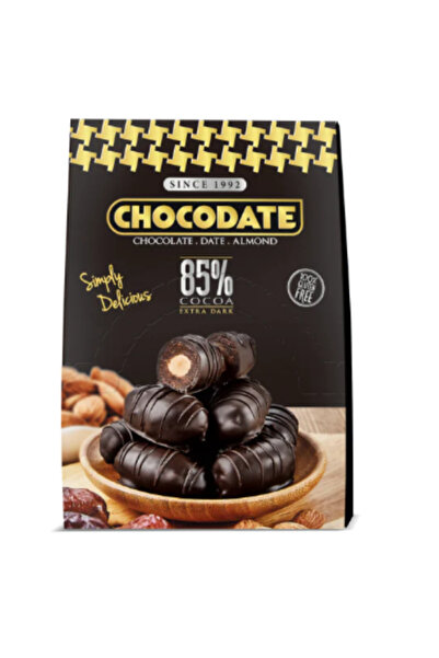 CHOCODATE Extra Dark Golden Roasted Almond - Perfect Snacking - 33gm x 12