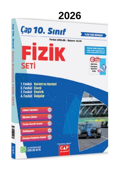 Apotemi Yayınları Çap 10. Sınıf Fizik Fasikül Seti Video Konu Anlatımlı