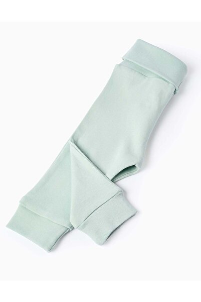 Ziddy Pack of 4 Extra Comfy Trousers for Baby Girls 'Flowers', White/Green/Pink