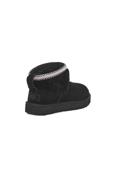 UGG W CLASSIC ULTRA MINI MAXI CURLY BLACK (SIYAH) 1158263