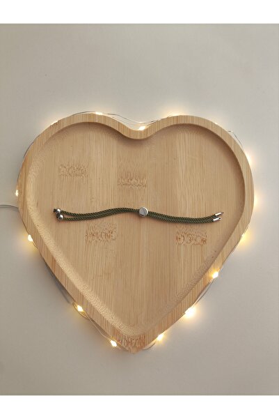 SESİKA HOBİ سوار جاهز للارتداء بلون أخضر مع طرف فضي (قطعتان) مقاس 13 سم، سوار...