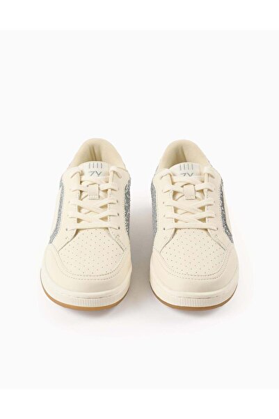 Ziddy Glitter Trainers for Girls 'ZY Move', Beige