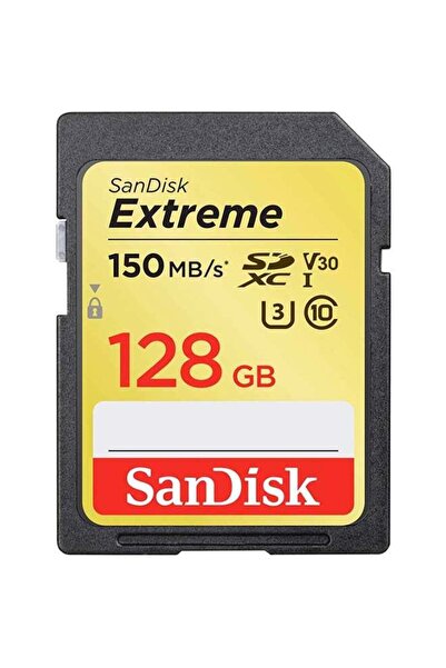 SanDisk Extreme SDXC Memory Card up to 150MB/s, UHS-I, Class 10, U3, V30 128 GB
