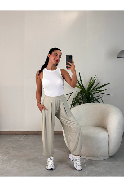 Kyra Studios 2460 Equivalent Modal Fabric Baggy Trousers