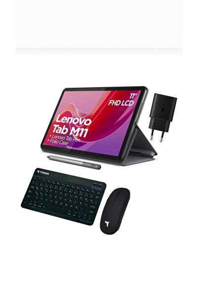 LENOVO Tab M11 2.0Ghz 8Gb 128Gb 11 İNÇ FullHd Tablet Kalem Kılıf Başlık cam Klavye Mouse ( Türkiye Garatili