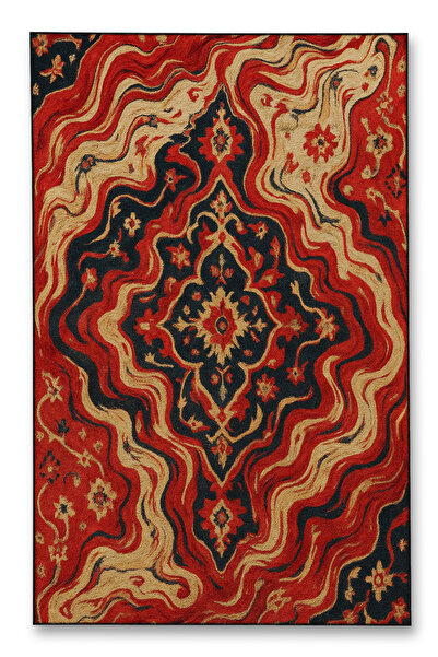 Rugs Modern Halı MOSSO Παραδοσιακό Μοτίβο με Θέμα τον Στροβιλισμό, Μοντέρνο Δ...