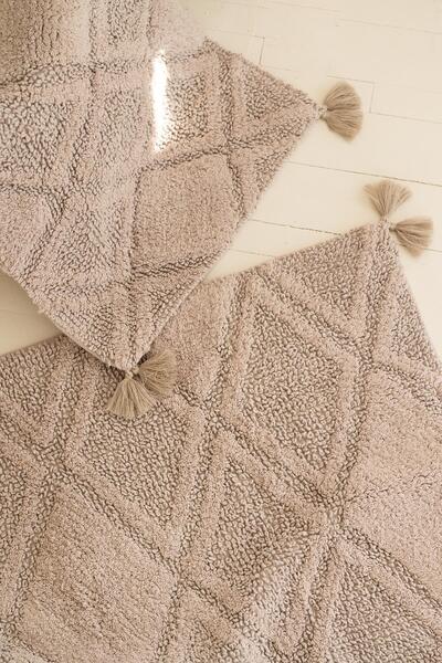 İrya Maxi Puskullu Bath Mats 40X60 + 60X90 Gray