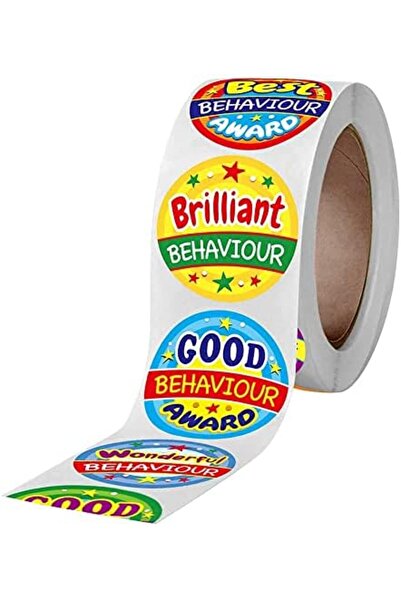 Wownect Rewards Encouragement Stationary Stickers Round [1inch][500 Pcs Labels]