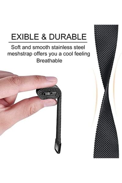 O Ozone Milanese Loop Strap for Xiaomi Redmi Smart Band 2 Rose Gold