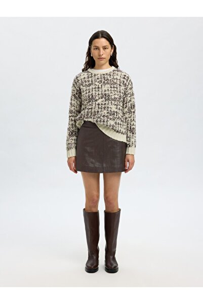 Selected Femme Lederminirock High Waist