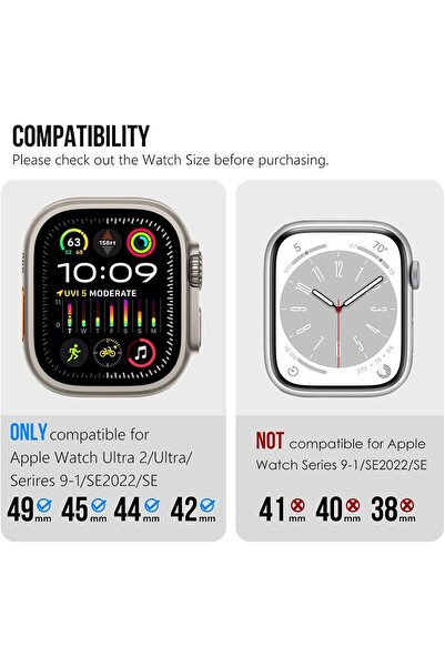 O Ozone سوار رياضي من السيليكون السائل المطاطي مع محول من الفولاذ المقاوم للصدأ لساعة Apple Watch Ultra 1/2 - أخضر