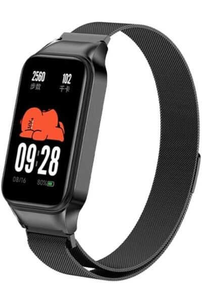 O Ozone Milanese Loop Strap for Xiaomi Redmi Smart Band 2-Black