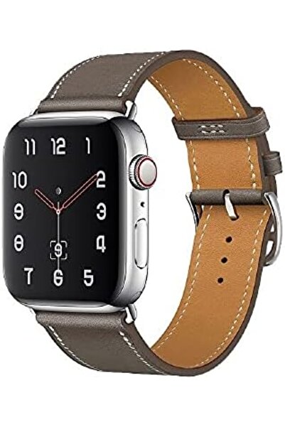 O Ozone ساعة أبل ٤١ مم / ٤٠ مم / ٣٨ مم | سوار جلدي | بني٢