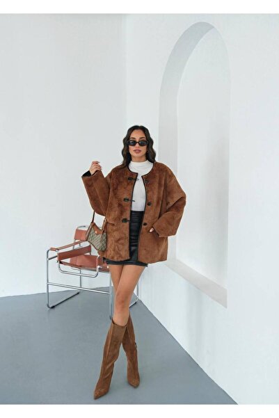 ARV MODA FASHİON THAT İNSPİRES Plush Model Winter Jacket / Coat