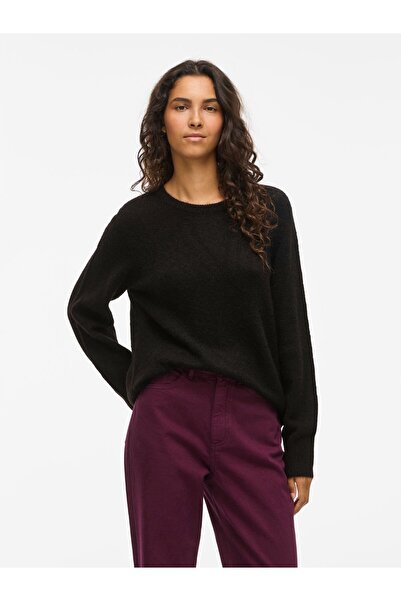 VILA Strickpullover VILORY Rundhals