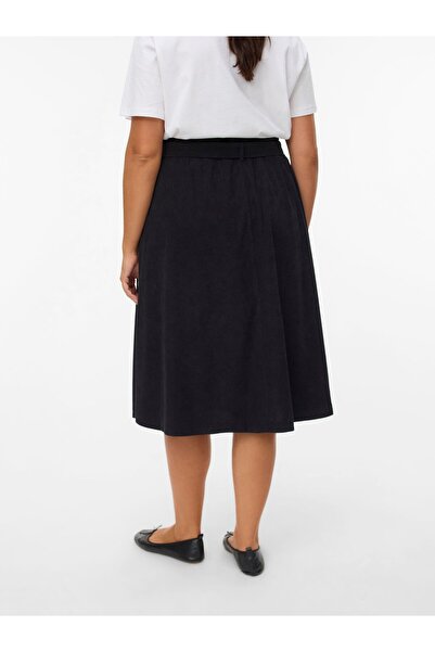 Veromoda Curve Rock VMVILJA Hohe Taille Midirock