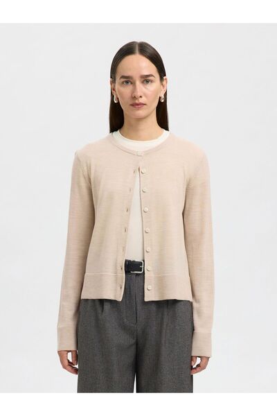 Selected Femme Strickjacke 100% Merinowoll