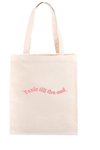 Tshirthane Rose Toxic Till the End Raw Cloth Bag