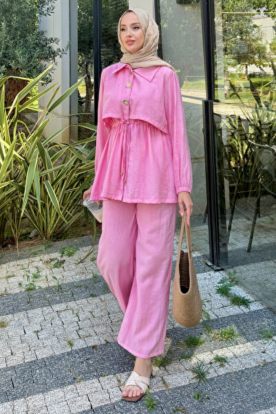Tesettür Diyarı Women's Stylish Button Detailed Alician Hijab Set