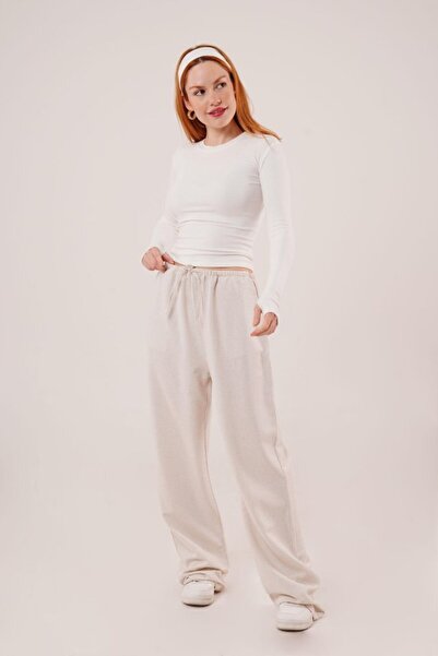 COjans Tiana Linen Ecru Trousers with Pocket and Tie Detail