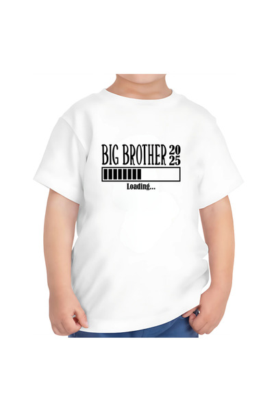 OEM White big brother gift t-shirt for older brother 5-6 years old