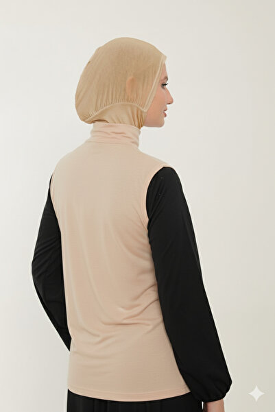 Sonbaharmoda Γυναικείο μανίκι με μισό ζιβάγκο από βαμβακερό λύκρα