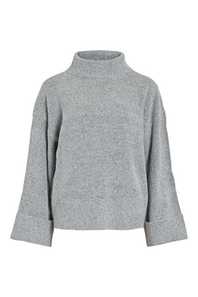 VILA Strickpullover VIROLFIE Rollkragen