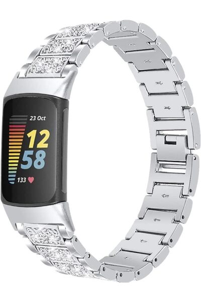 O Ozone Metal Bands Compatible with Fitbit Charge 6 / Charge 5 Smart Watch