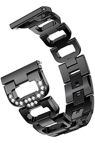 O Ozone Replacement Band For Fitbit Charge 3 Strap Stainless Steel Rhinestone Bracelet Adjustable Wr