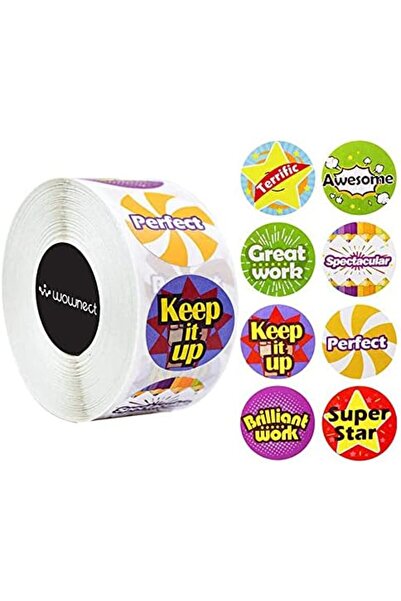 Wownect Encouragement Stationary Stickers Round [1inch][1000 Pcs Labels] Labels For Envelope Seals,